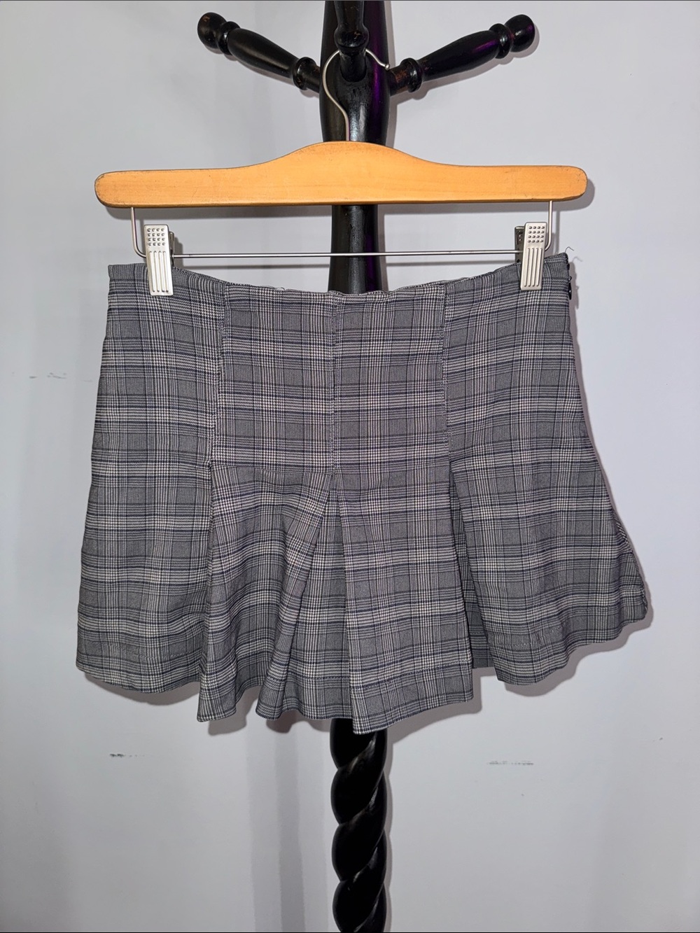 wild fable Gray Plaid Pleated Skort 19.3.B1